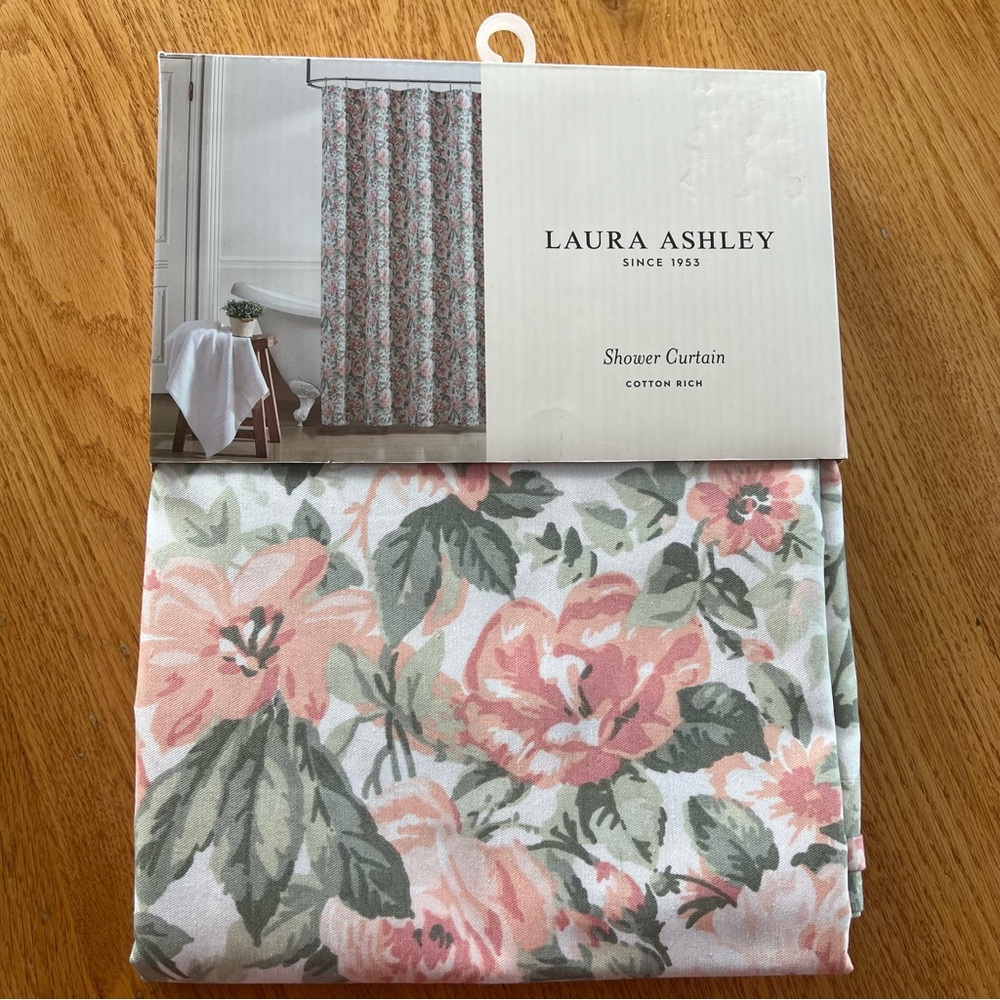 Laura Ashley Cotton Rich shower curtain